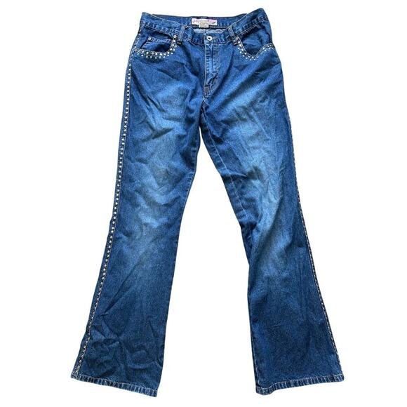 French Laundry Studded flare jeans 7/8 - Picture 1 of 7